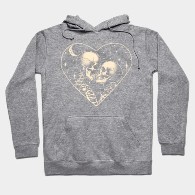 The Lovers Skeleton Lovers Valentine's Day Couple Matching Hoodie by Hsieh Claretta Art